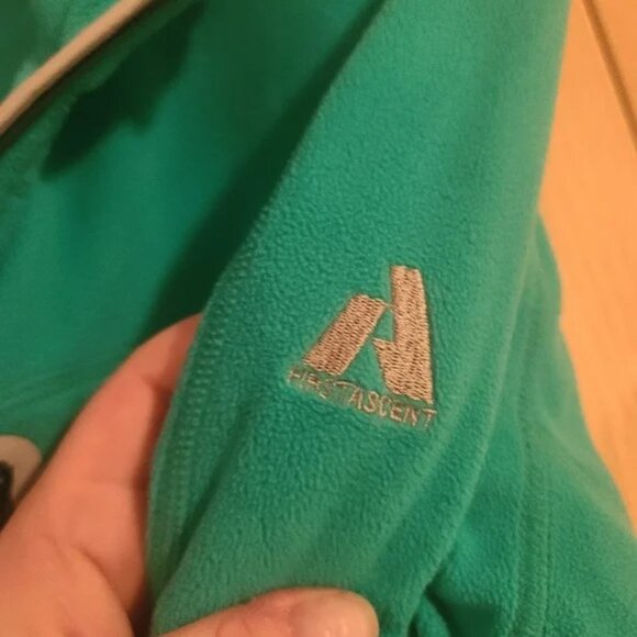 EDDIE BAUER First Ascent Jacket Womens XL Teal Fleece Jacket Full Zip Outdoor - Picture 5 of 10